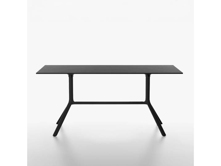 Tisch klappbar Plank Miura 160x80 cm, Schwarz, Rechteckig, Neu - Perfekt für Meetings