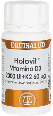 Equisalud Holovit Vitamin D3 2.000 ui + K2 60 ag 50 cap