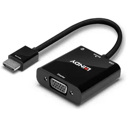 Lindy HDMI auf VGA und Audio Konverter 1080p (VGA), Video Adapter, Schwarz