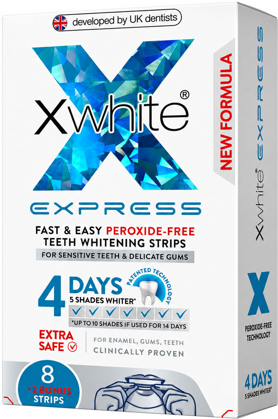 XWHITE Express Teeth Whitening Strips 4days