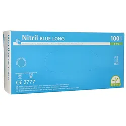 Medi-Inn® 100 "Medi-Inn®" Handschuhe Nitril puderfrei "Long" blau Größe L
