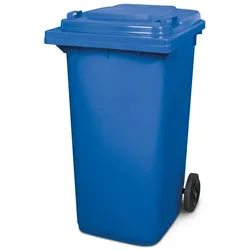 BRB Müllbehälter, Inhalt 240 Liter, HxBxT 1075 x 580 x 730 mm, blau