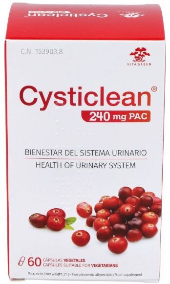 Vita Green Cysticlean Capsules 240 mg 60 Capsules