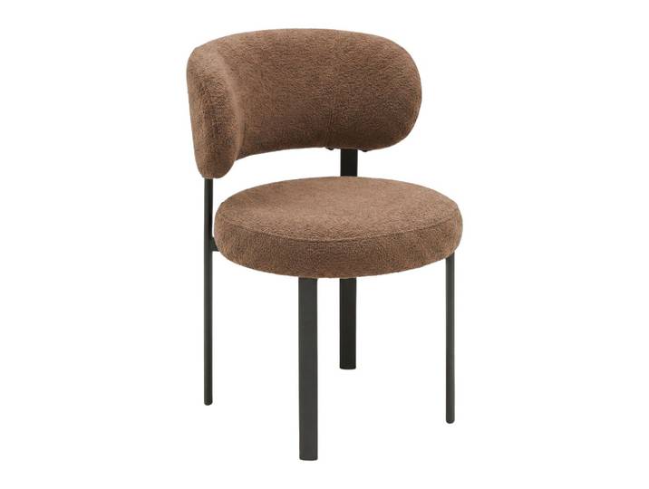 Stuhl Sigi Braun/Schwarz Webstoff