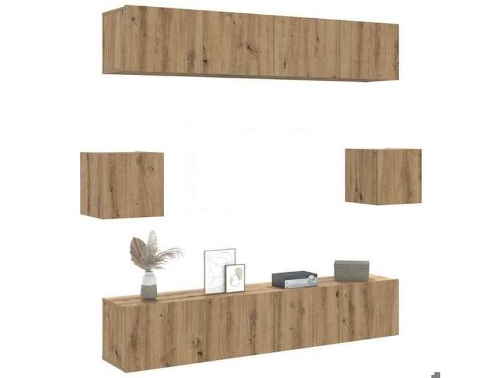 Ensemble de Meubles TV mural 6 pcs Chêne Artisanal