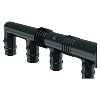 Uponor Q&E fordelerrør 4x16 - Nippel PPSU g3/4mt 4x16 c/c45+2x35mm, husk ringe 045338216 (1008715)