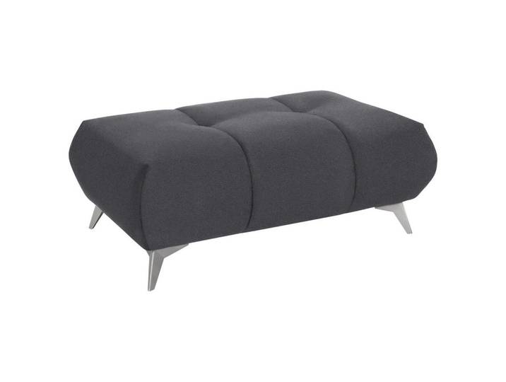 Hom`in Hocker, Grau, Metall, rechteckig, 120x43x70 cm, Stoffauswahl, Wohnzimmer, Hocker, Sitzhocker