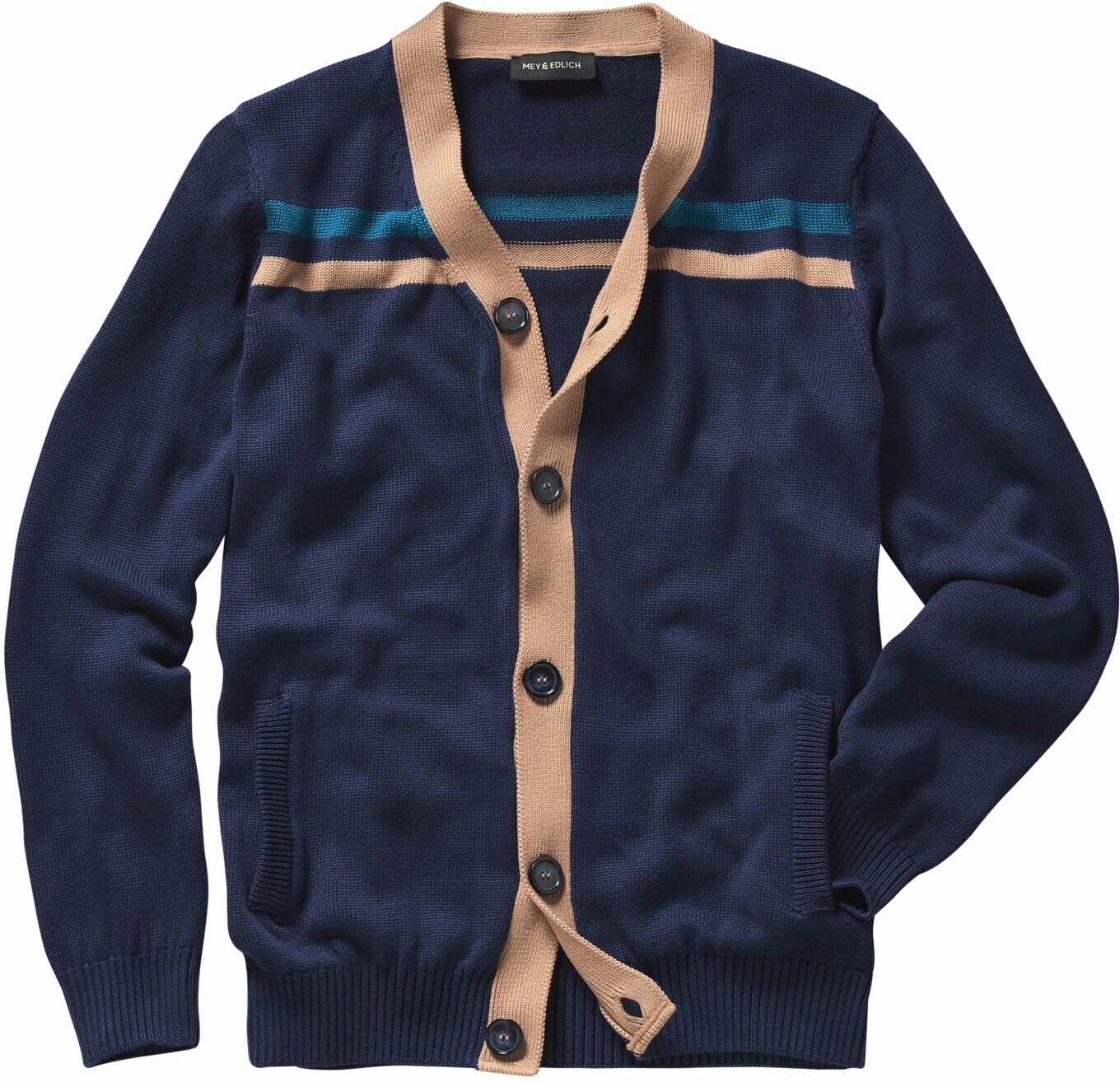Mey & Edlich Campus-Cardigan Blau 52