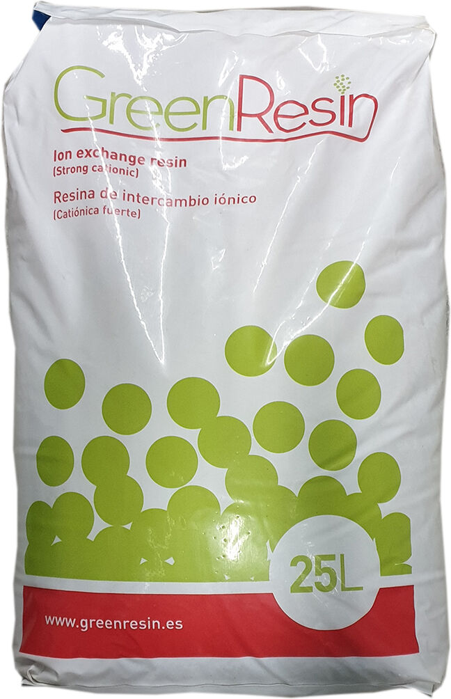 Resina Cationica Forte Per Addolcimento Green Resin 1 Lit. (Prezzo Al Lit.)