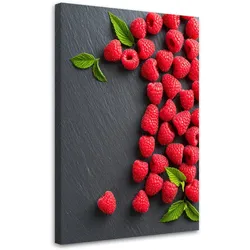 LEINWANDBILD Himbeeren 70x100cm