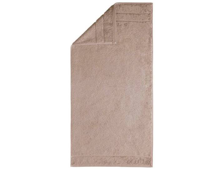 Badetuch EGERIA Prestige , grau (taupe), B:75cm L:160cm, Walkfrottee, Obermaterial: 100% Baumwolle, Handtücher, Badetuch, Uni Programm mit Streifenbordüre, SUPIMA Baumwolle