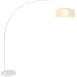 Bogenleuchte Stehleuchte Standlampe Wohnzimmerlampe Sizoflor Weiß H 180 cm