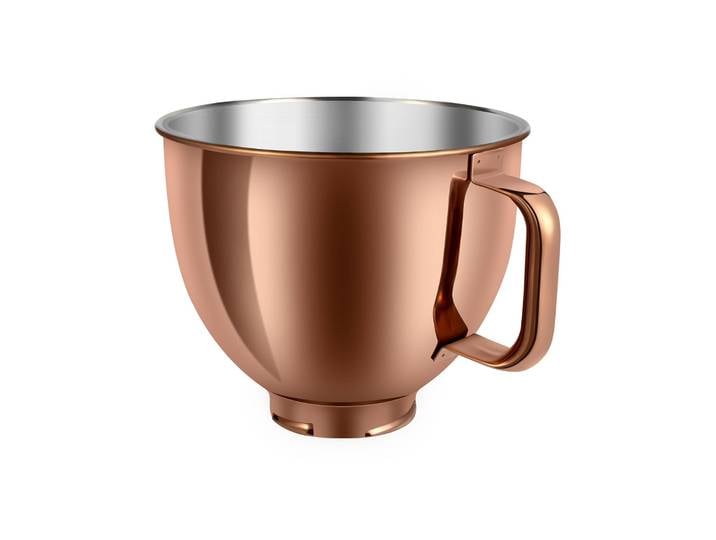Bol en or Rose pour mélangeur KitchenAid 5QT, bol en acier inoxydable pour aide à la cuisine, bol de remplacement pour mélangeurs à tête inclinable KitchenAid