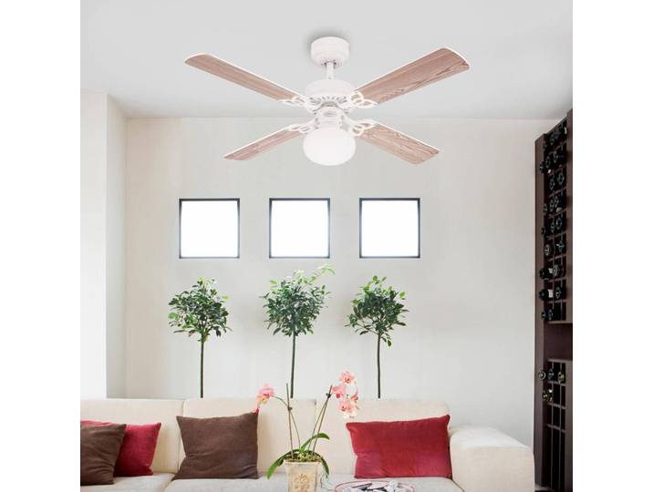 Westinghouse Deckenventilator Vegas, Licht weiß/kiefer leise VEGAS, Holz hell, für Wohn- / Esszimmer, Holz