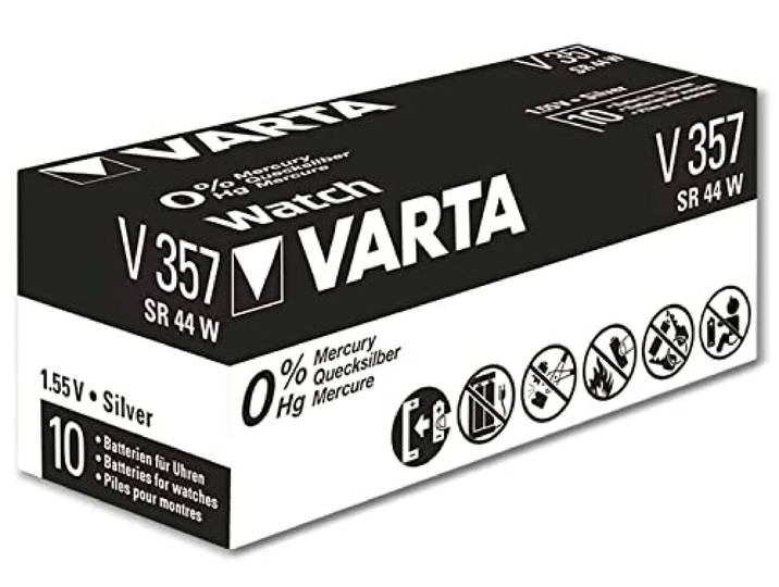 Varta V357 145mAh 1.55V knoopcel batterij - 1 Stuk