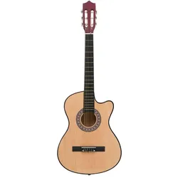 vidaXL Xadoron (Westerngitarre, Lindenholz), Gitarre, Braun