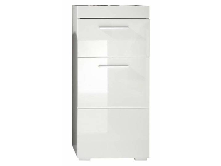 Meuble bas mélaminé blanc L - H - P : 37 - 79 - 31 cm