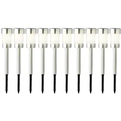 Lumineo Solarleuchte Gartenstecker 10er-Set - D/H ca. 6.20x26.00