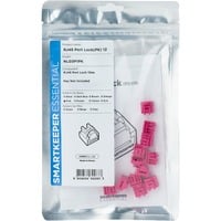 ESSENTIAL RJ45 Port Lock (NL03), Einsteckschloss Farbcode Pink, 12 Stück