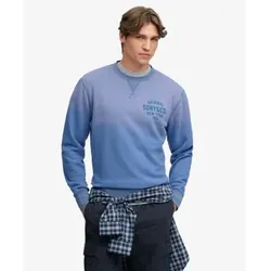 Superdry für Herren. M2014563A Blaues Sweatshirt ?Block Text? (S), Lässig, Baumwolle
