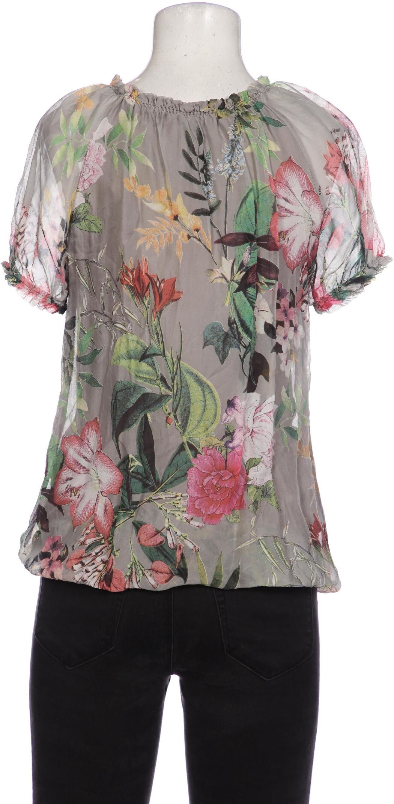 Cartoon Damen Bluse, Grau, Gr. XS, Viskose / Seide / Elasthan - Second Hand