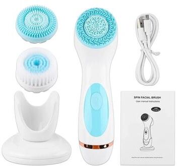Uplifted Finds Premium 3 in 1 Sonic Rotating Facial Cleansing Brush & Massager blue No Box
