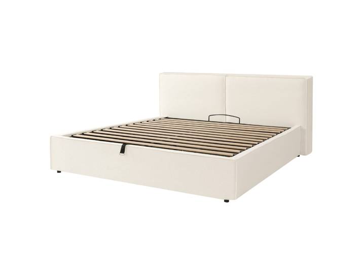 Lit rembourré double en pin blanc 180x200 cm