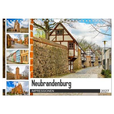 Neubrandenburg Impressionen (Wandkalender 2027 DIN A4 quer), CALVENDO Monatskalender