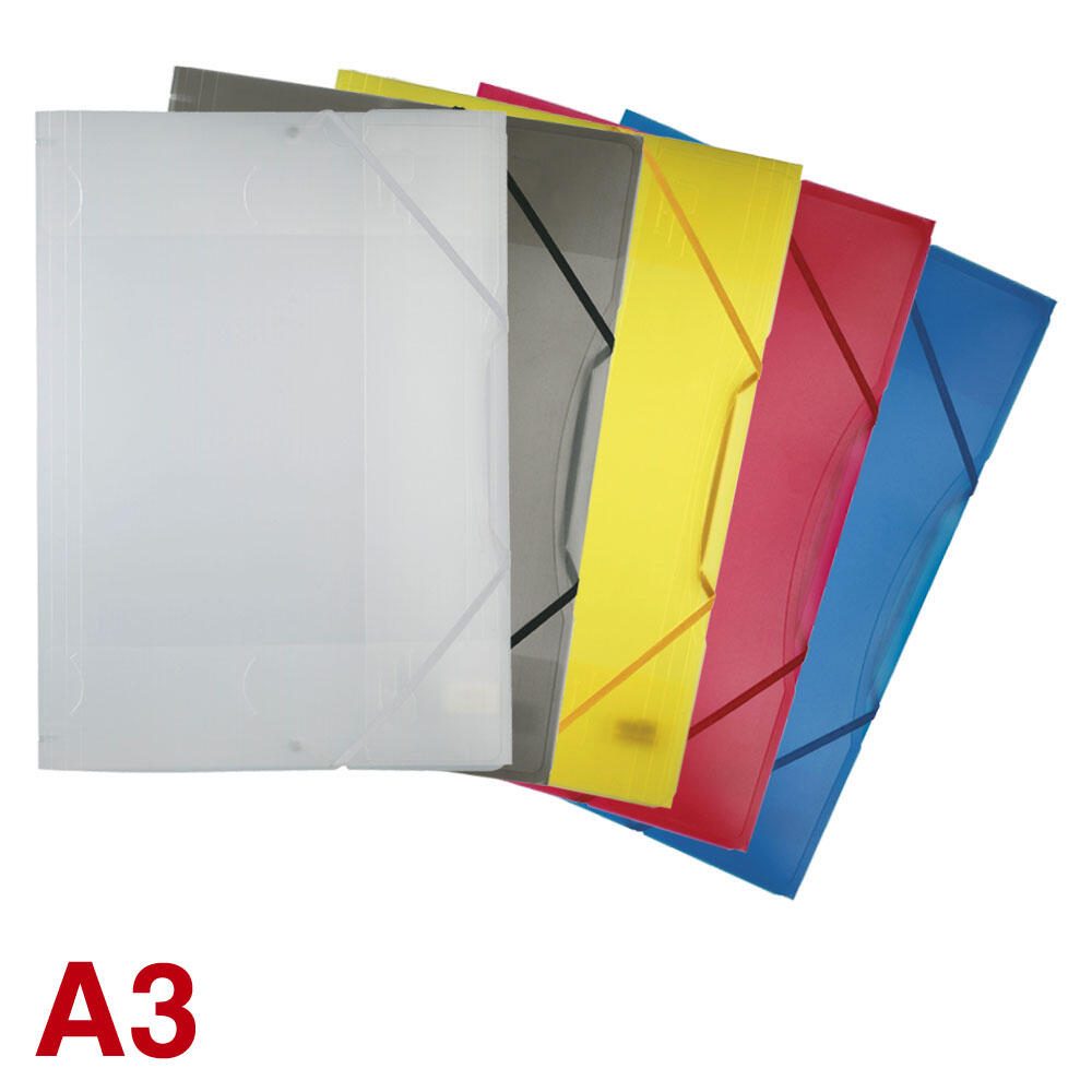 folia Sammelmappen A3 1 x weiß, grau, gelb, rot, blau 6999