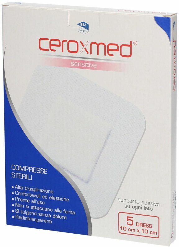 Nova Argentia Ceroxmed Dress Compresse Sterili 10x10 Ibsa 5 Pezzi