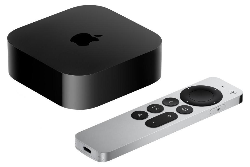Apple TV 4K, Apple, A15, 128 GB, AVC, H.264, HEVC, M4V, MP4, MPEG4, AAC, AC3, AIFF, EAC3, FLAC, HE-AAC, MP3, MP3 VBR, WAV, GIF, HEIF, JPEG, TIFF