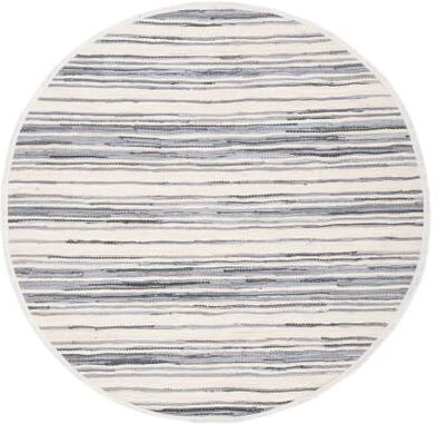 SAFAVIEH Handmade Rag Rug with Fringe Valborg Casual Stripe Cotton Rug with Fringe
