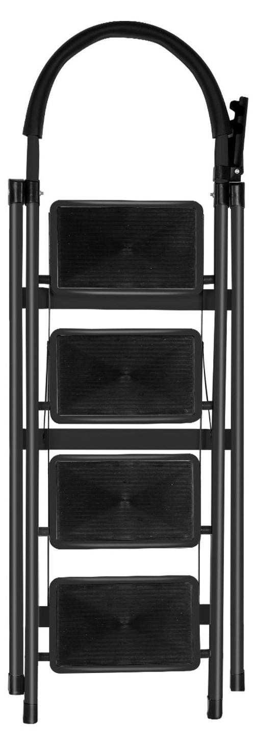 Selius 4-traps stalen vouwladder - Lichtgewicht en compacte opstapladder