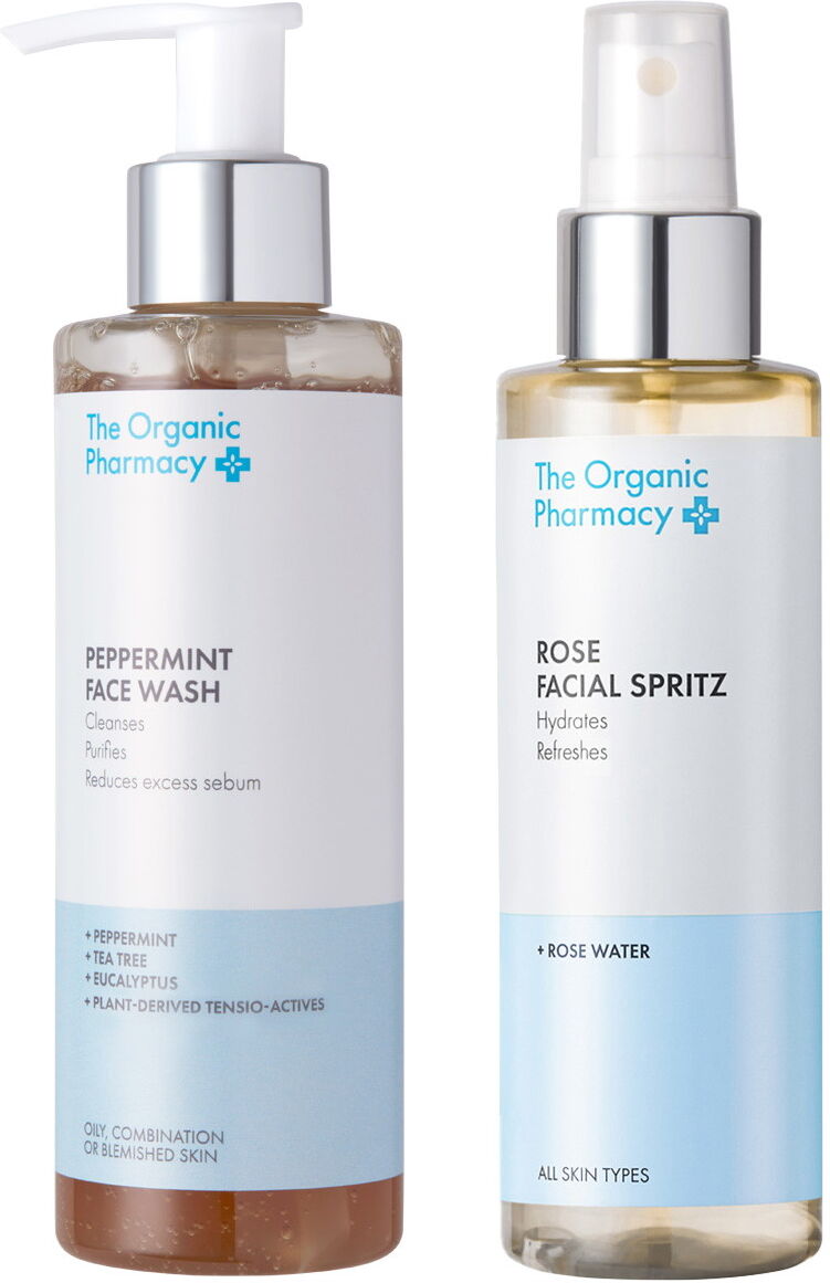 250ml The Organic Pharmacy Unreine Haut Duo (Waschgel 100ml + Toning Spray 150ml)