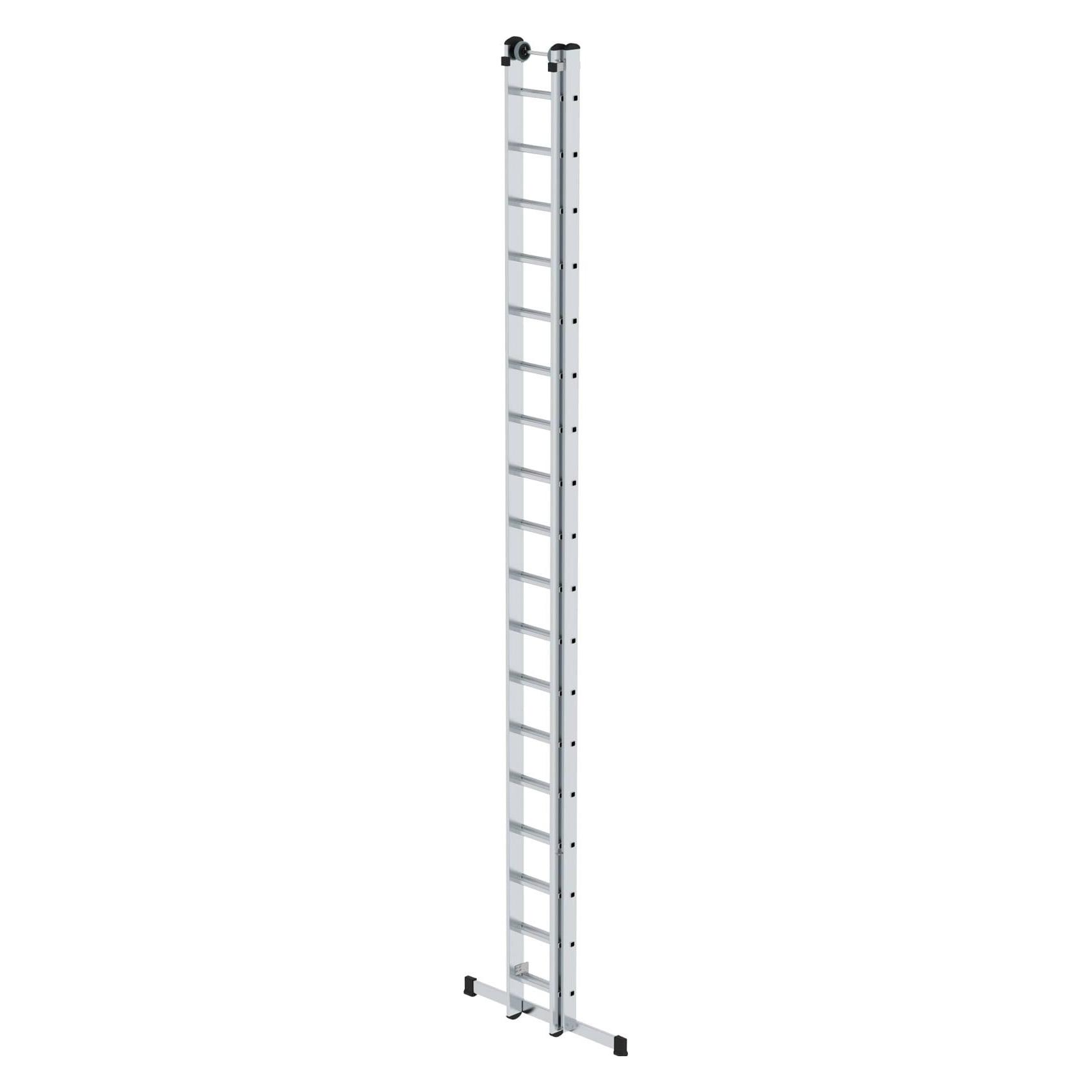 Munk Sprossen-Schiebeleiter 2-teilig mit Standard-Traverse 2x18 Sprossen (Gerüst) (020818)