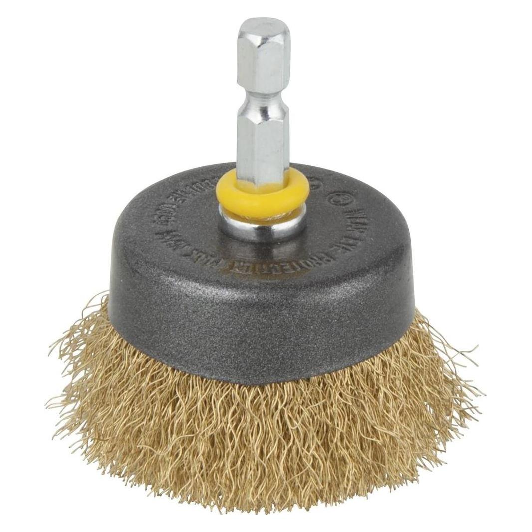 wolfcraft 1 Messingdraht-Topfbürste S=6-kt. ø50mm (2112000)