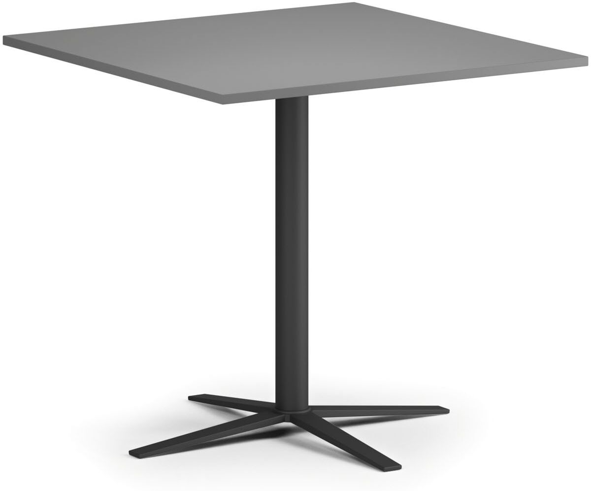 B2B Partner Couchtisch AURA, 60x60 cm, schwarzes Fußgestell, Graphit