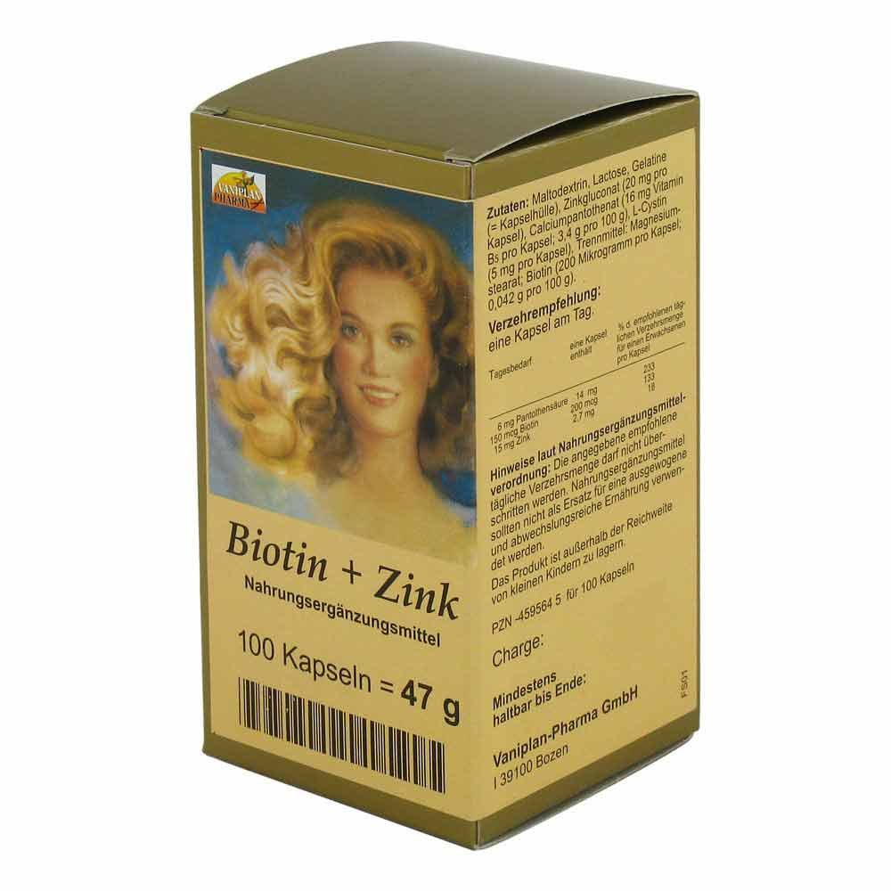 FBK-Pharma GmbH Biotin Plus Zink Haarkapseln 04595645