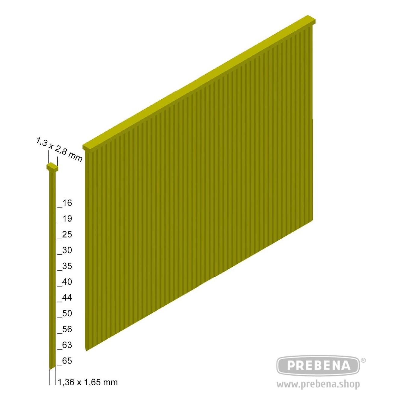 Prebena Stauchkopfnägel verzinkt geharzt40 mm (N-40 CNK HA)