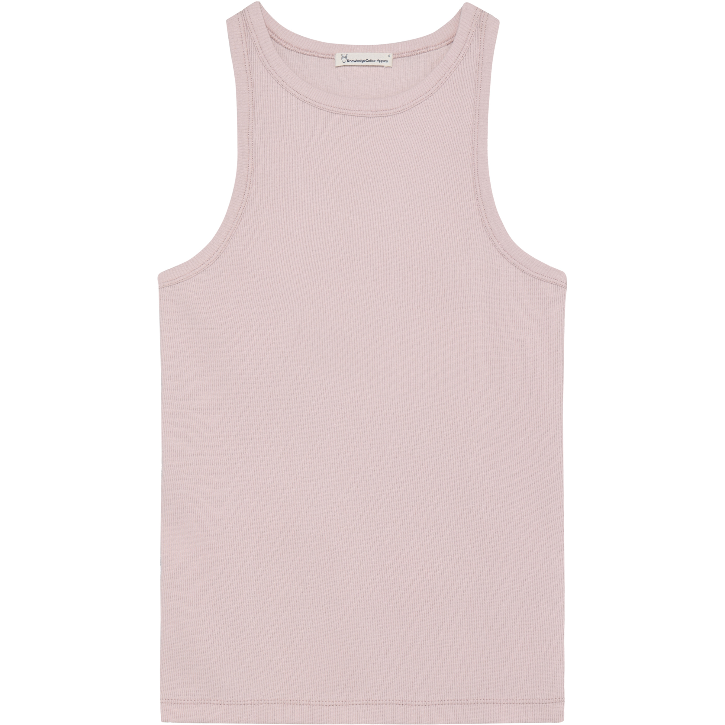 KnowledgeCotton Apparel Racer Rib Top Damen Tanktops rosa Größe L Lifestyle Elastisch