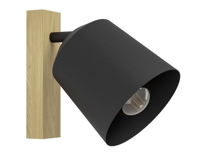 Eglo Spot Cotorro Braun, schwarz Holz/Stahl B 23 cm