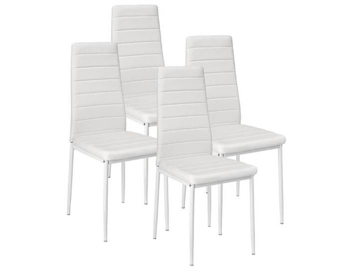 Amiremplie Chaises de Salle à Manger Lot de 4 Chaise Salle a Manger Blanc