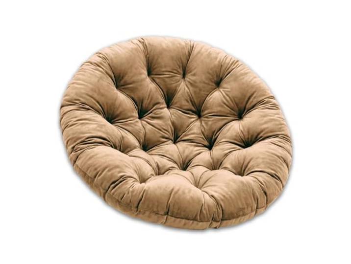 SuperKissen24. Coussin de Fauteuil Suspendu - Coussin Fauteuil Jardin - Oreillers de Oeuf Suspendu - Coussin Rond - Oreiller Moelleux - Beige