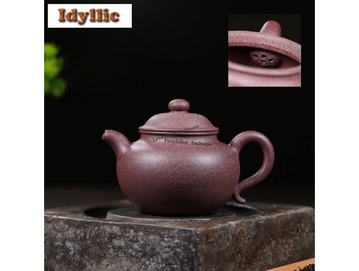 300ML Yixing Zisha classique Yixing violet argile théières à la main Lotus Pot minerai brut fleur de pêcher boue bouilloire Zisha service à thé artisanat