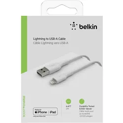 Belkin BOOST CHARGE - Lightning-Kabel - Lightning (M) bis USB (M) - 2 m - weiß -...