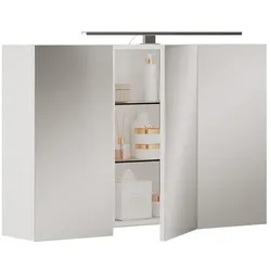 Vicco, Spiegelschrank, Badspiegelschrank Lavio (90 x 20 x 60 cm)