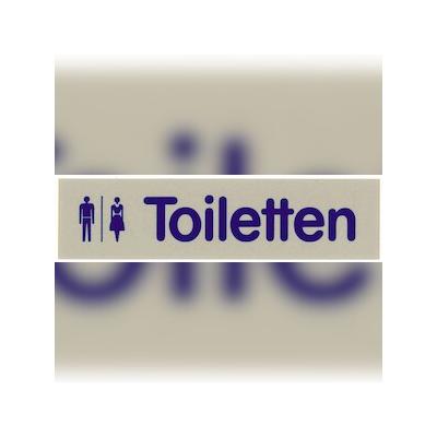 Contacto Wortschild TOILETTEN