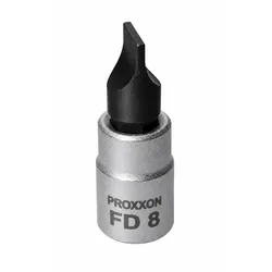 PROXXON 23742 Schlitzschrauben Einsatz 8,0 mm FD 8 Antrieb 6,3mm (1/4")'