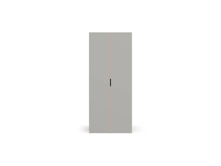 Schmaler Schrank in Multiplex-Optik Premium Dekore Grau Multiplex Kante