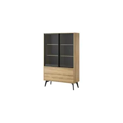 Vitrine   ¦ holzfarben ¦ Maße (cm): B: 100 H: 165